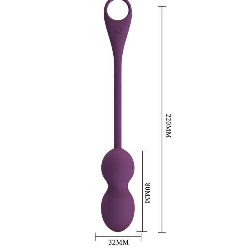 PRETTY LOVE - APP ELVIRA KEGEL BALLS TELECOMANDO VIOLA – Uova vibranti – foto 5