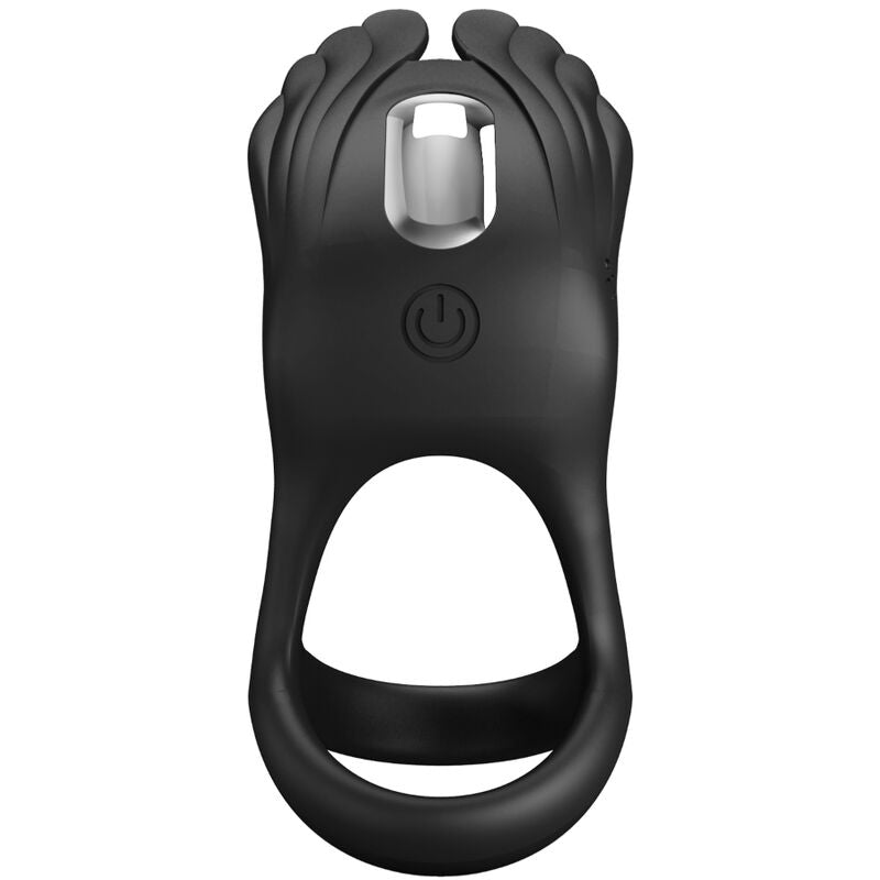 PRETTY LOVE - SILAS ANELLO PER PENE VIBRANTE 7 VIBRAZIONI IN SILICONE NERO – Cockring con vibrazione – foto 4