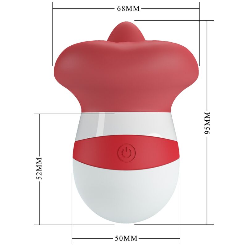 PRETTY LOVE - MINA STIMOLATORE DELLA LINGUA ROSSO CHIARO – Per il clitoride – foto 6