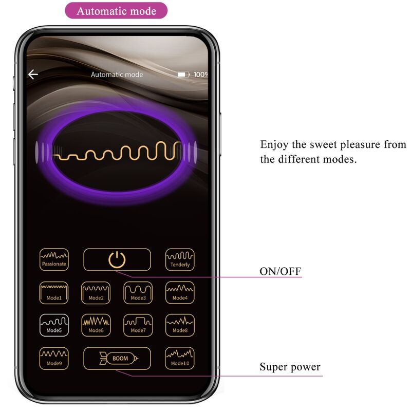 PRETTY LOVE - BILLY TELECOMANDO VIBRAZIONE VIOLA APP GRATUITA – Vibratori con APP – foto 16
