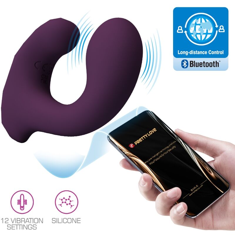 PRETTY LOVE - BILLY TELECOMANDO VIBRAZIONE VIOLA APP GRATUITA – Vibratori con APP
