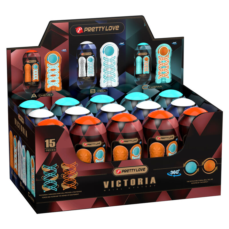 PRETTY LOVE - MASTURBATORE VICTORIA 15 PEZZI – Vari masturbatori
