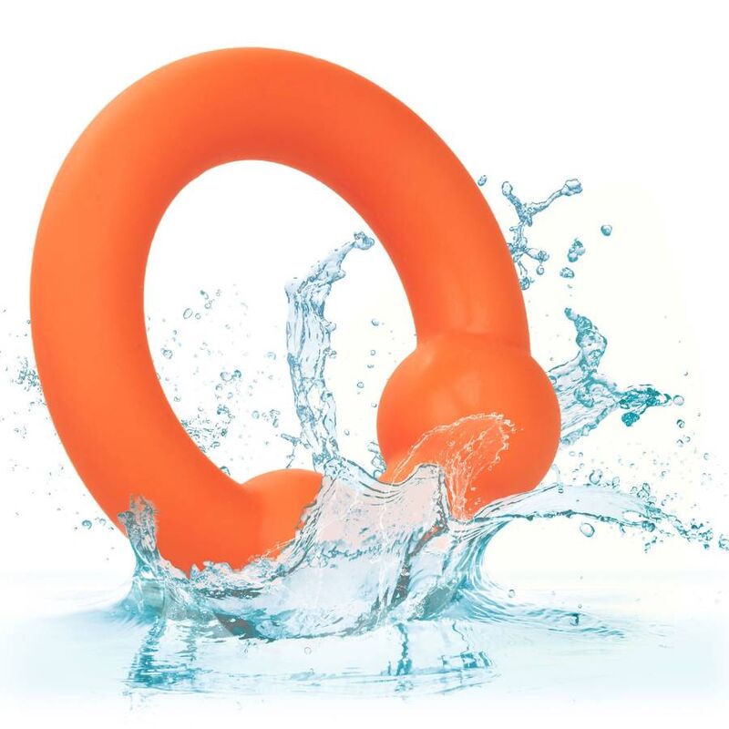 CALEXOTICS - ALPHA ANELLO DUAL BALL ARANCIONE – Cockring senza vibrazione – foto 8