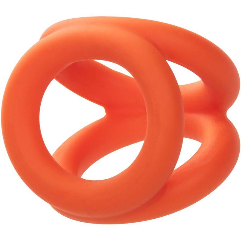 CALEXOTICS - ALPHA TRI-RING ARANCIONE – Cockring senza vibrazione – foto 5