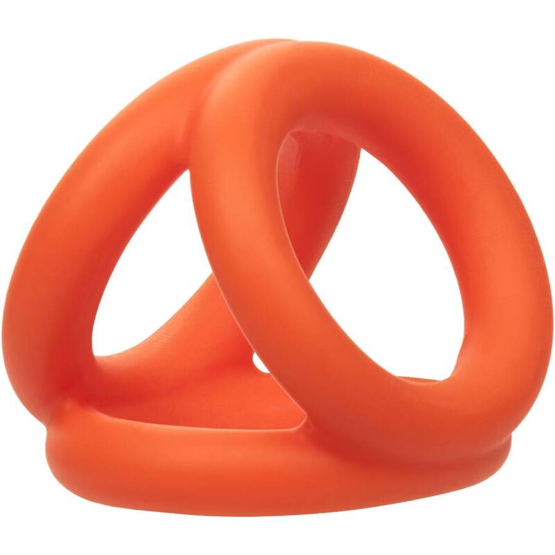 CALEXOTICS - ALPHA TRI-RING ARANCIONE – Cockring senza vibrazione – foto 6