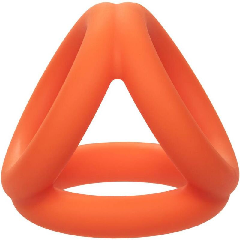 CALEXOTICS - ALPHA TRI-RING ARANCIONE – Cockring senza vibrazione – foto 8