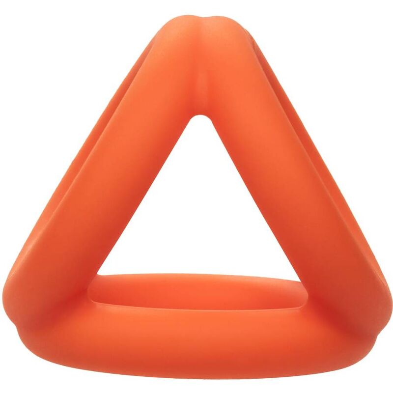 CALEXOTICS - ALPHA TRI-RING ARANCIONE – Cockring senza vibrazione – foto 9