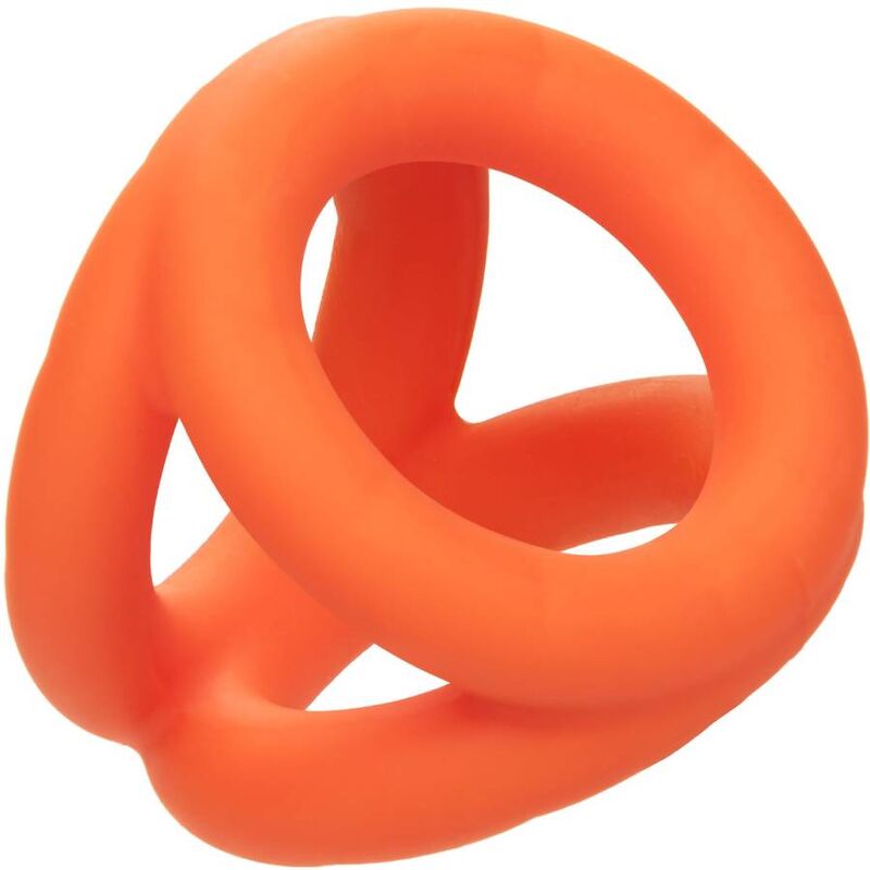 CALEXOTICS - ALPHA TRI-RING ARANCIONE – Cockring senza vibrazione – foto 10