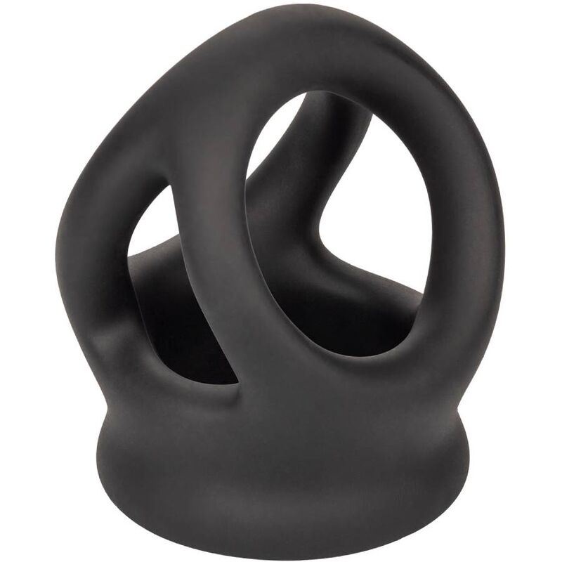 CALEXOTICS - ALPHA ANELLO DUAL CAGE NERO – Cockring senza vibrazione – foto 4