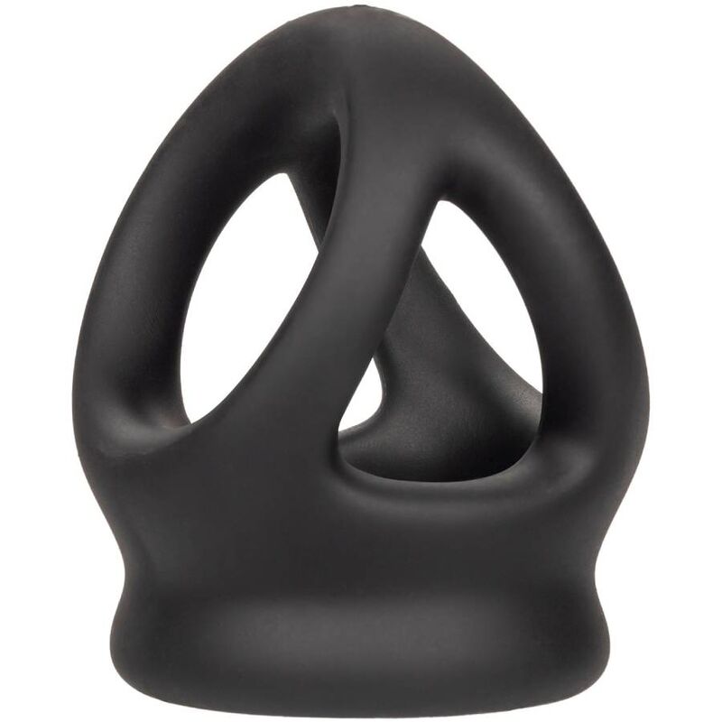 CALEXOTICS - ALPHA ANELLO DUAL CAGE NERO – Cockring senza vibrazione – foto 5