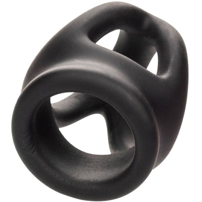 CALEXOTICS - ALPHA ANELLO DUAL CAGE NERO – Cockring senza vibrazione – foto 7
