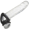 CALEXOTICS - ALPHA ANELLO DUAL CAGE NERO – Cockring senza vibrazione