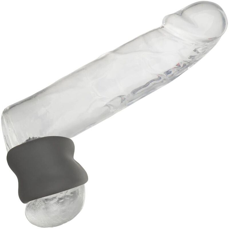 CALEXOTICS - ALPHA ANELLO ALLUNGABILE PER SCROTO NERO – Cockring senza vibrazione