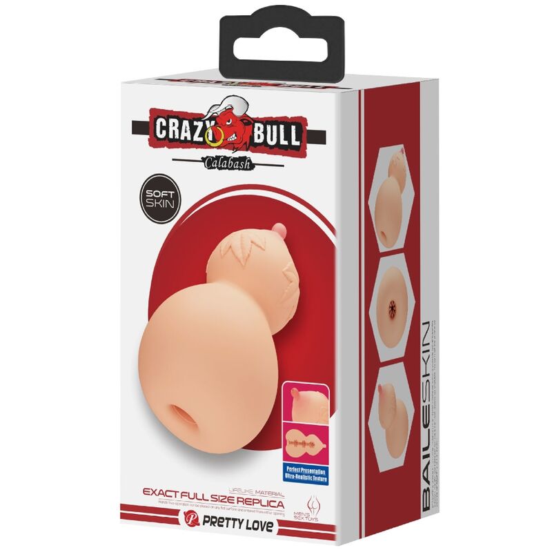 CRAZY BULL - MASTUBADOR A FORMA DI SENO CALABASH – Vagine senza vibrazioni – foto 7