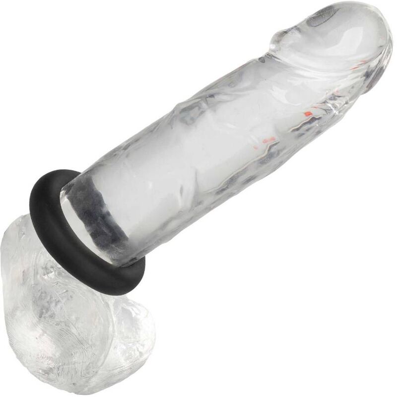 CALEXOTICS - ALPHA ANELLO PROLONG MEDIO NERO – Cockring senza vibrazione