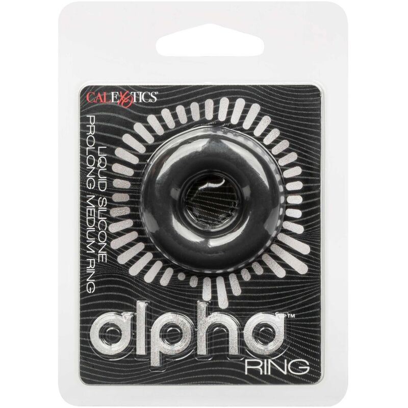 CALEXOTICS - ALPHA ANELLO PROLONG MEDIO NERO – Cockring senza vibrazione – foto 3