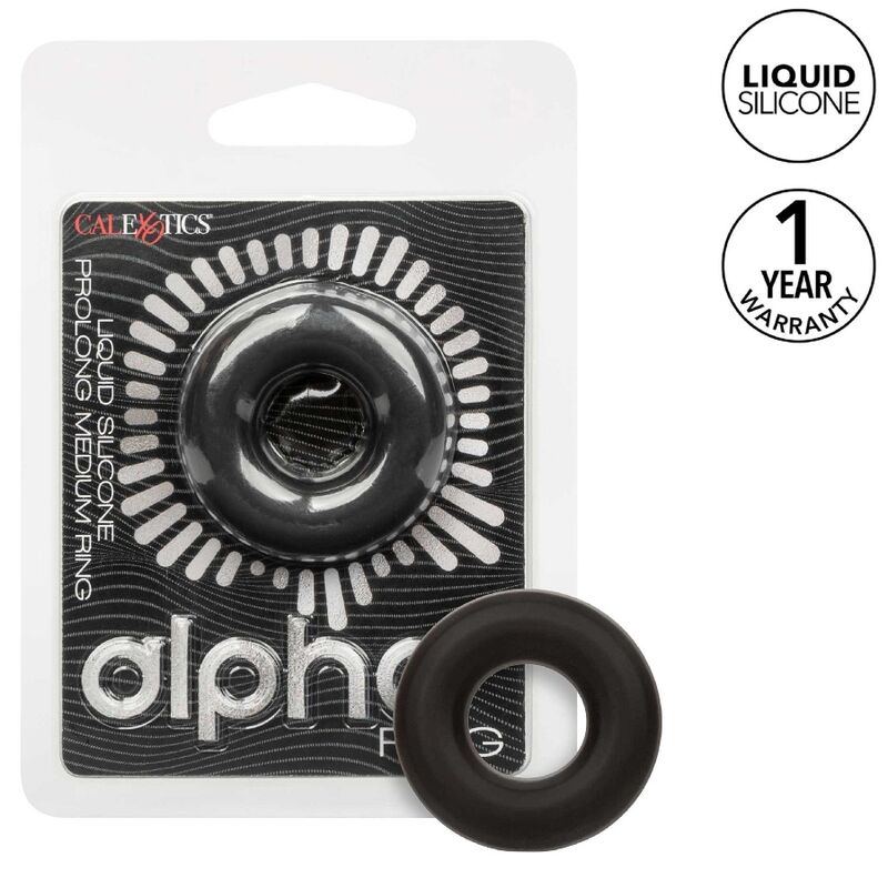 CALEXOTICS - ALPHA ANELLO PROLONG MEDIO NERO – Cockring senza vibrazione – foto 2
