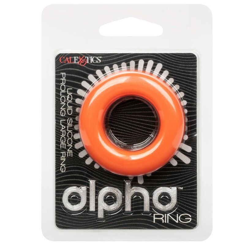 CALEXOTICS - ALPHA ANELLO GRANDE PROLONG ARANCIO – Cockring senza vibrazione – foto 3