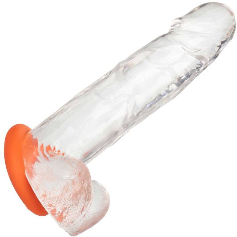 CALEXOTICS - ALPHA ANELLO GRANDE PROLONG ARANCIO – Cockring senza vibrazione – foto 7