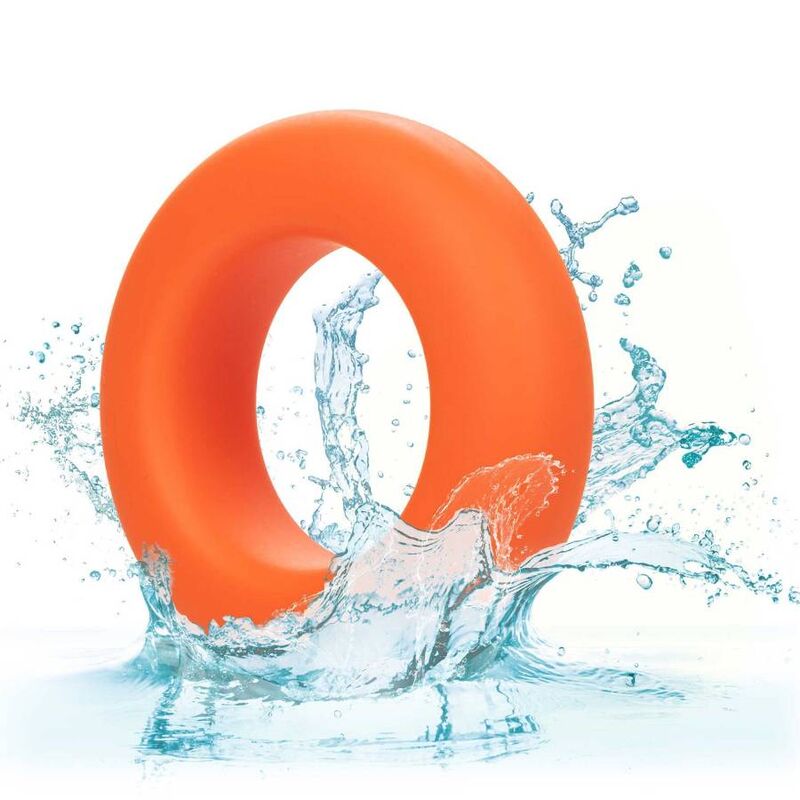CALEXOTICS - ALPHA ANELLO GRANDE PROLONG ARANCIO – Cockring senza vibrazione – foto 8