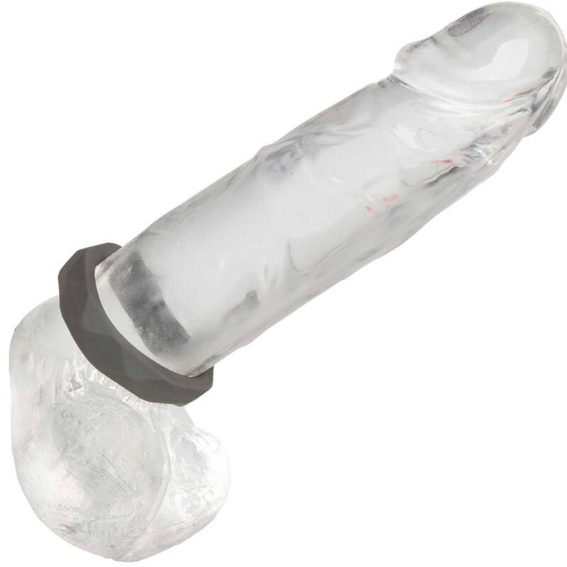 CALEXOTICS - ALPHA ANELLO PRISMATICO PROLONG GRIGIO – Cockring senza vibrazione