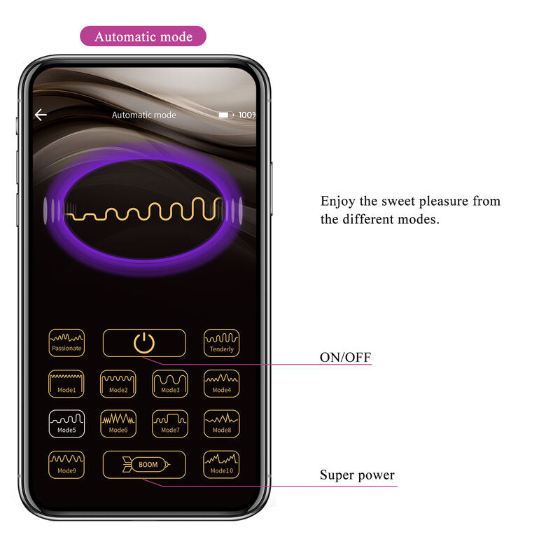 PRETTY LOVE - HECTOR VIBRATORE ELETTROSHOCK BY APP CONTROL VIOLA – Vibratori con APP – foto 17