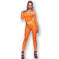 CHILIROSE - CR 4661 TOP E LEGGINS ARANCIONE S/M – Top e mutandine