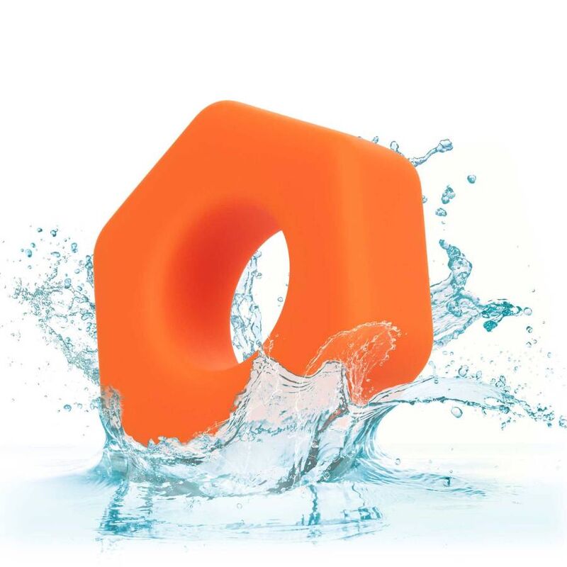 CALEXOTICS - ALPHA ANELLO PROLONG SEXAGON ARANCIONE – Cockring senza vibrazione – foto 7