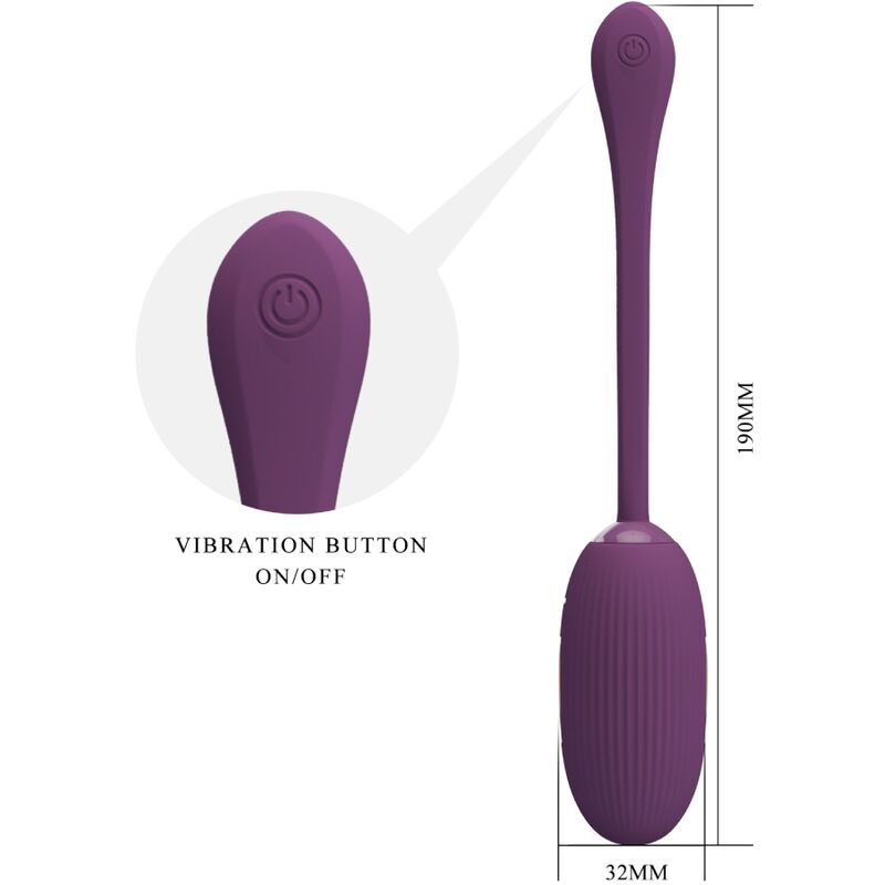 PRETTY LOVE - DOREEN UOVO VIBRANTE RICARICABILE VIOLA – Vibratori con APP – foto 5