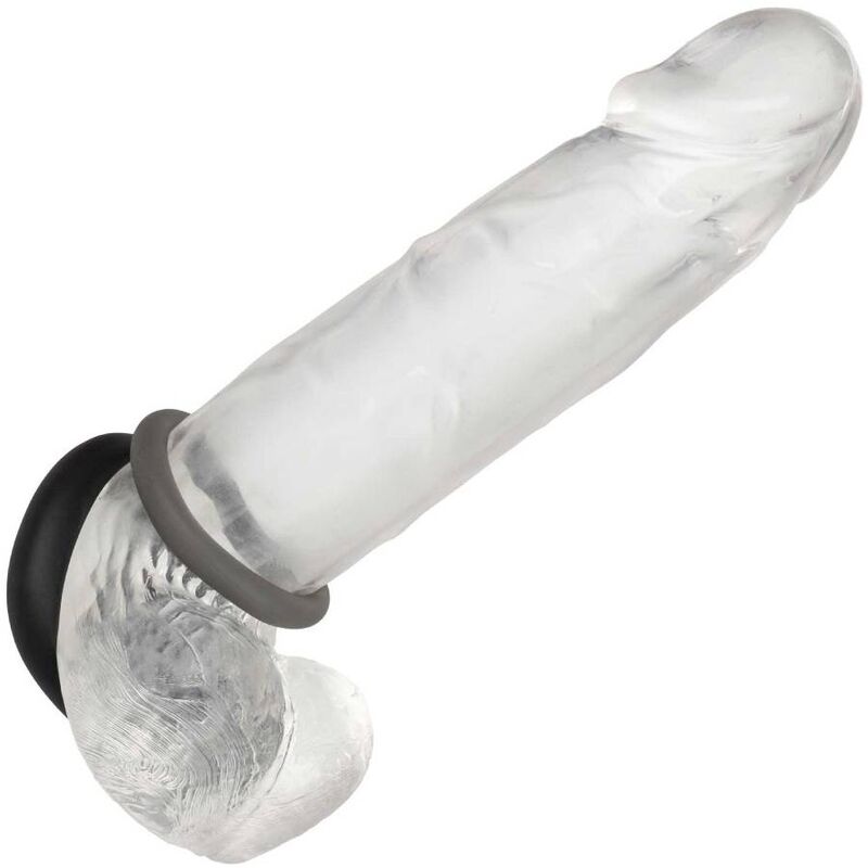 CALEXOTICS - ALPHA SET DI 2 ANELLI PROLONG GRIGIO – Cockring senza vibrazione