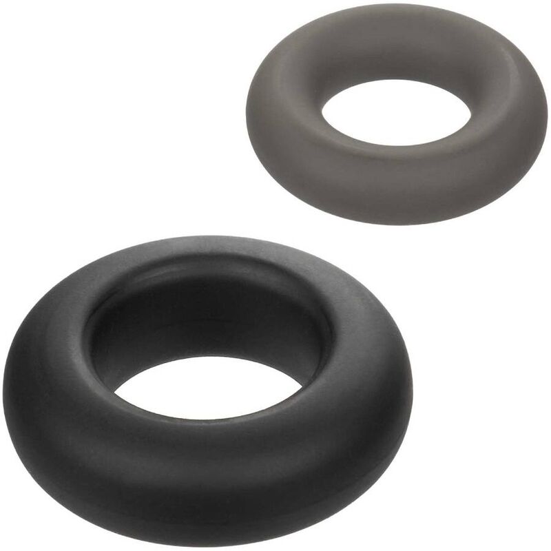CALEXOTICS - ALPHA SET DI 2 ANELLI PROLONG GRIGIO – Cockring senza vibrazione – foto 7