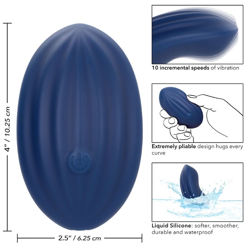CALEXOTICS - CASHMERE CURVA VELLUTO BLU – Classici vibratori anali o vaginali – foto 11