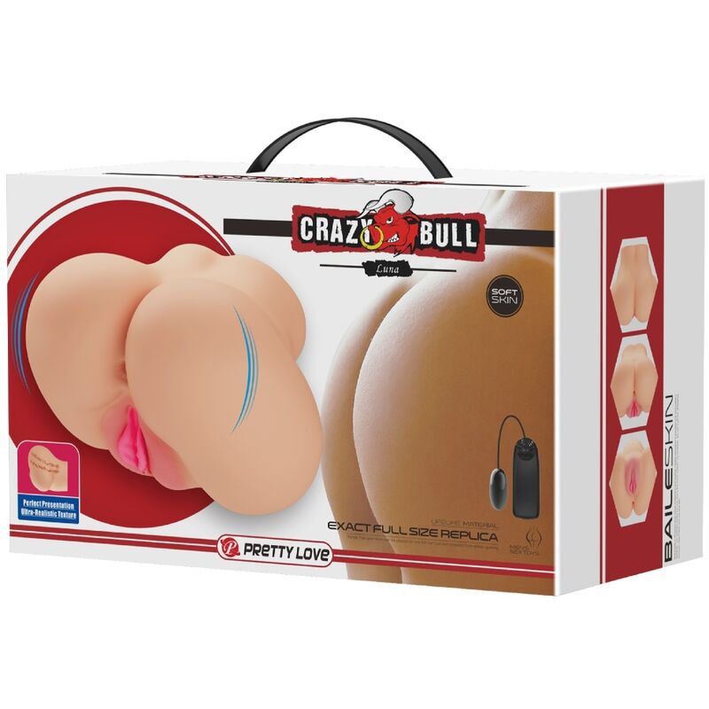CRAZY BULL - VIBRATORE REALISTICO PER VAGINA E ANO LUNA – Vagine con vibrazione – foto 9
