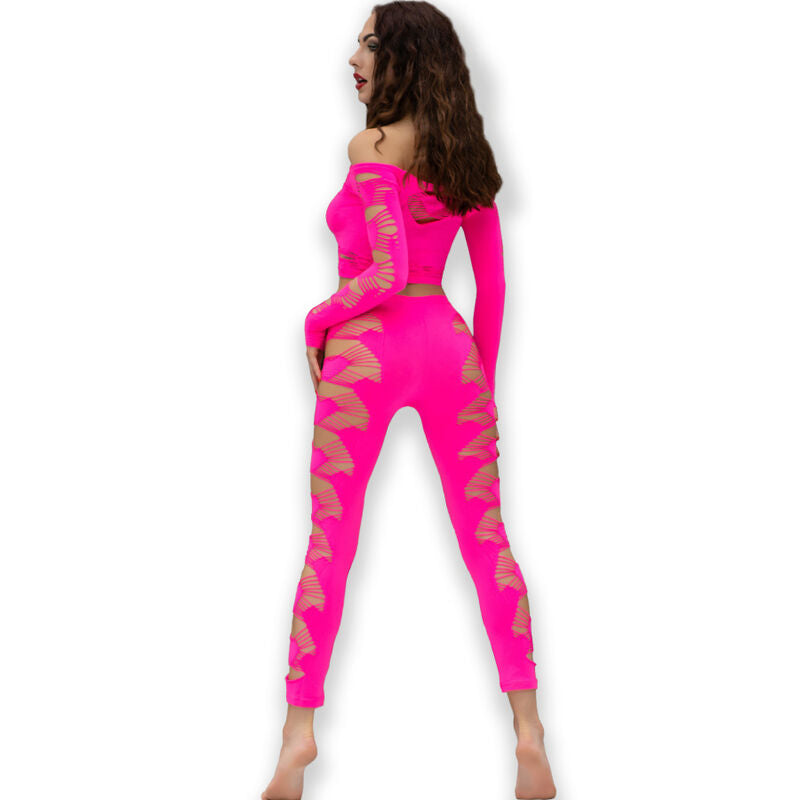 CHILIROSE - CR 4632 TOP E PANTALONE FUCSIA S/L – Top e mutandine – foto 2