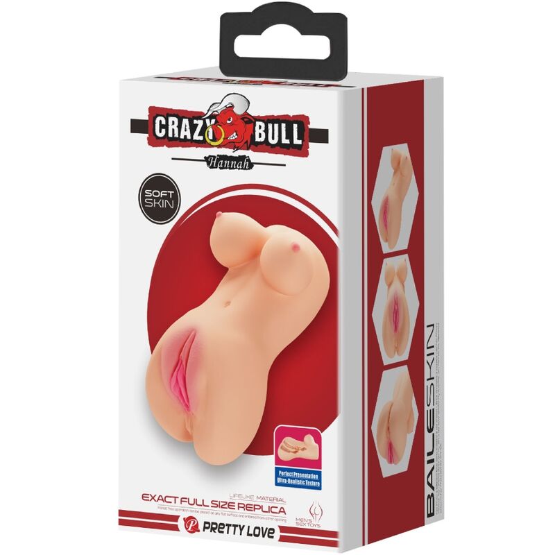 CRAZY BULL - VIBRATORE HANNAH PER VAGINA E ANO REALISTICI – Vagine con vibrazione – foto 8