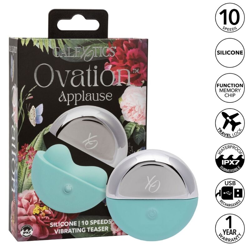 CALEXOTICS - OVATION STIMOLATORE APPLAUSI VERDE ACQUA – Per il clitoride – foto 2