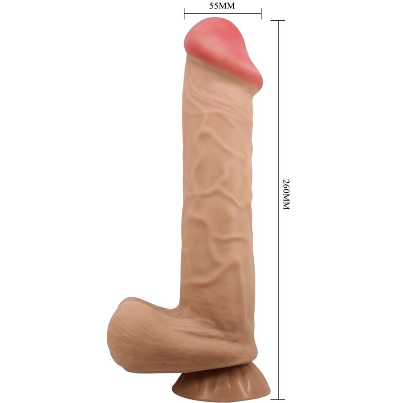 PRETTY LOVE - DILDO REALISTICO SLIDING SKIN SERIES CON VENTOSA SCORREVOLE DELLA PELLE FLESH 26 CM – Peni realistici – foto 6