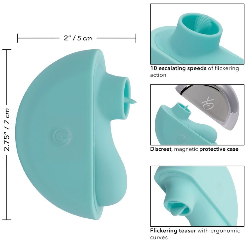 CALEXOTICS - OVATION STIMOLATORE RAVE VERDE ACQUA – Per il clitoride – foto 13
