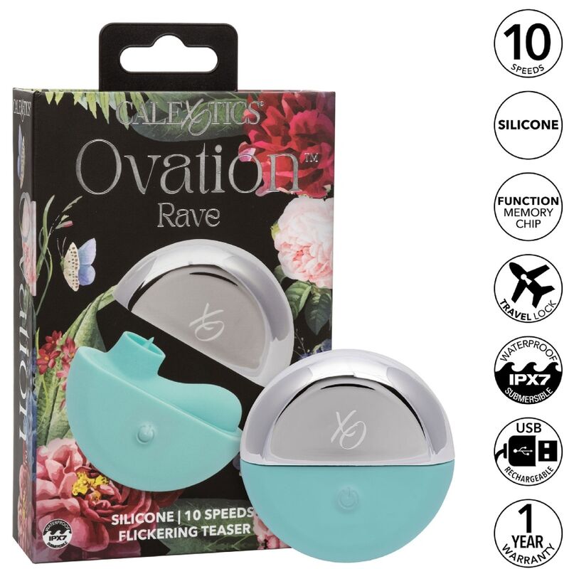 CALEXOTICS - OVATION STIMOLATORE RAVE VERDE ACQUA – Per il clitoride – foto 2