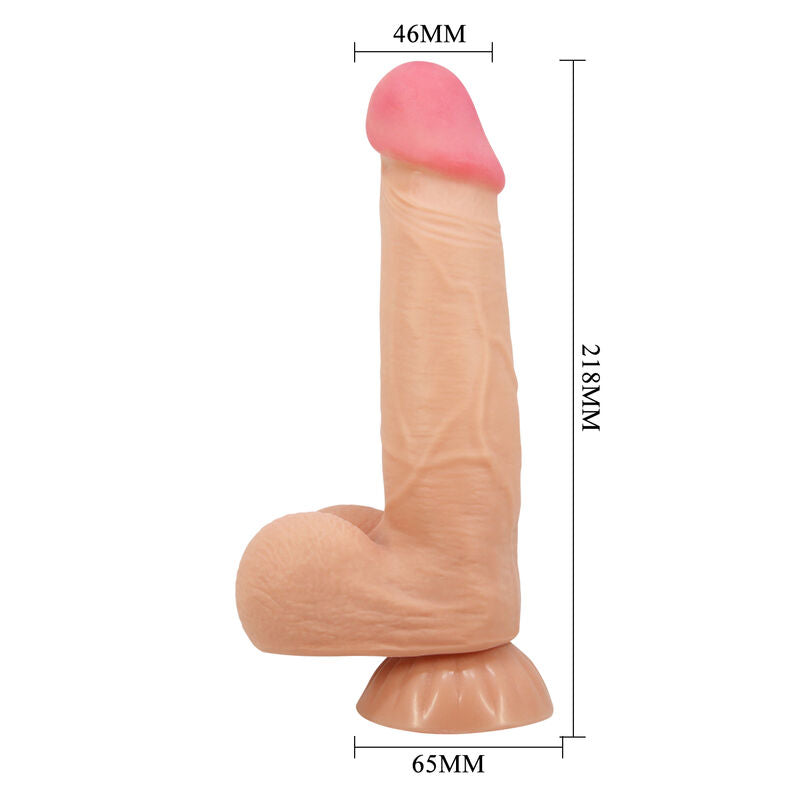 PRETTY LOVE - DILDO REALISTICO SLIDING SKIN SERIES CON VENTOSA SCORREVOLE DELLA PELLE 21,8 CM – Peni realistici – foto 3