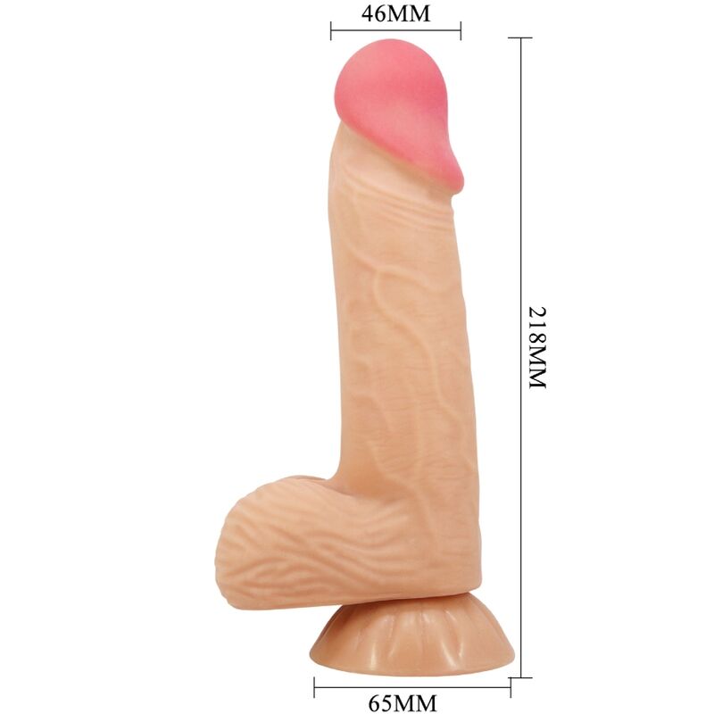 PRETTY LOVE - DILDO REALISTICO SLIDING SKIN SERIES CON VENTOSA SCORREVOLE DELLA PELLE 20,6 CM – Falli senza vibrazioni – foto 6