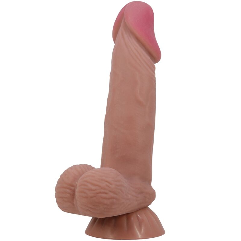 PRETTY LOVE - DILDO REALISTICO SERIE SLIDING SKIN CON VENTOSA SCORREVOLE IN PELLE MARRONE 19,4 CM – Peni realistici – foto 2
