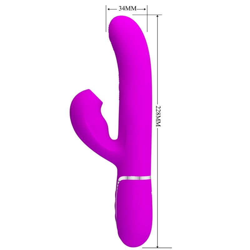 PRETTY LOVE - VIBRATORE MULTIFUNZIONE PERLITA 3 IN 1 G-SPOT VIOLA – Vibratori a punto G – foto 7