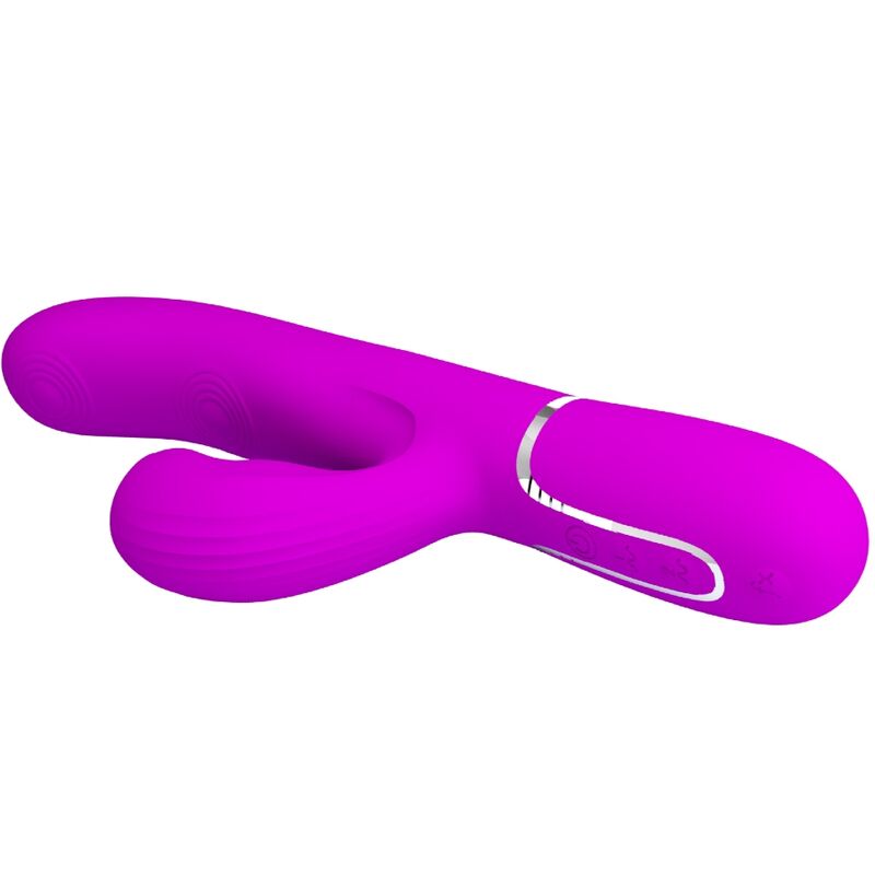 PRETTY LOVE - VIBRATORE MULTIFUNZIONE PERLITA 3 IN 1 G-SPOT VIOLA – Vibratori a punto G – foto 4