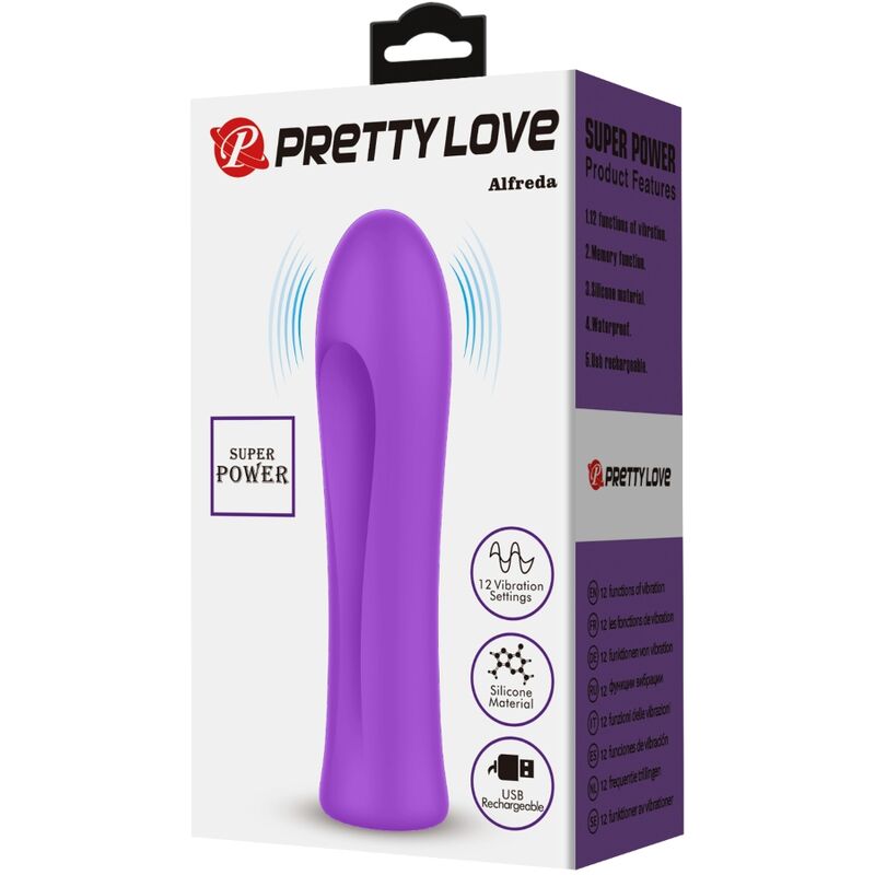 PRETTY LOVE - ALFREDA VIBRATORE SUPER POWER AQUA VIOLA – Mini vibratori – foto 8