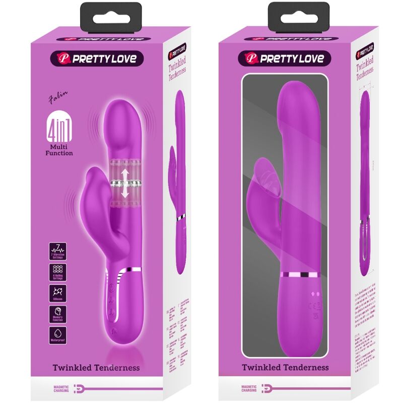 PRETTY LOVE - PERLE VIBRATORE CONIGLIO VIOLA – Vibratori di coniglio – foto 10