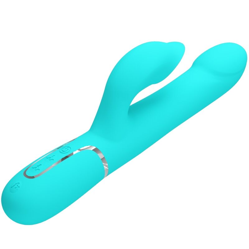 PRETTY LOVE - PERLE VIBRANTI CONIGLIO VERDE ACQUA – Vibratori di coniglio – foto 3