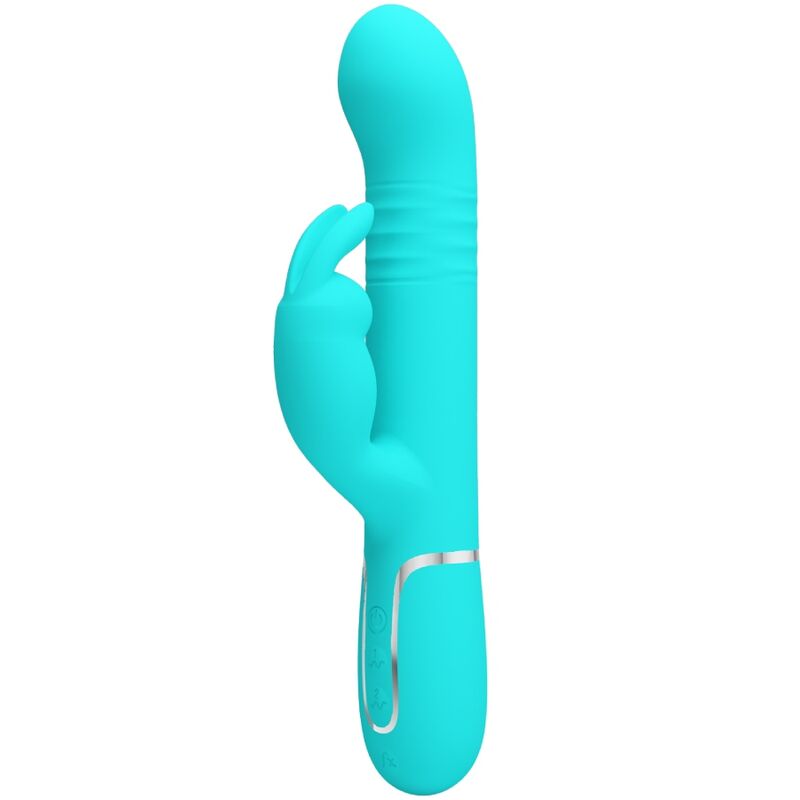 PRETTY LOVE - PERLE VIBRATORE COALE RABBIT VERDE ACQUA – Vibratori a punto G