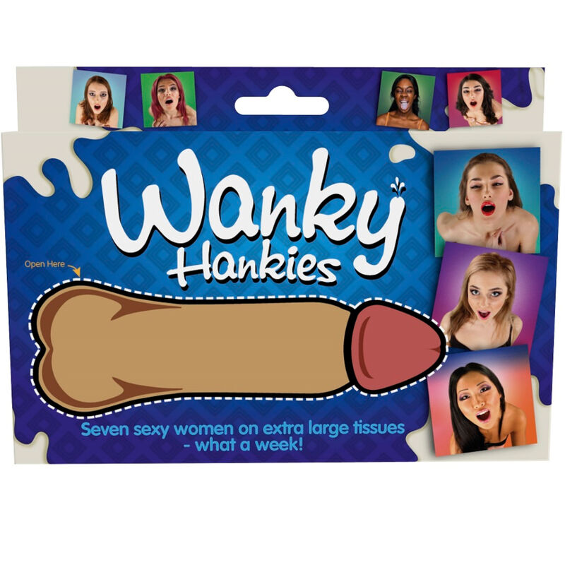 SPENCER & FLEETWOOD - WANKY HANKIES 7 FAZZOLETTI DA DONNA EXTRA LARGE – Articoli divertenti – foto 3