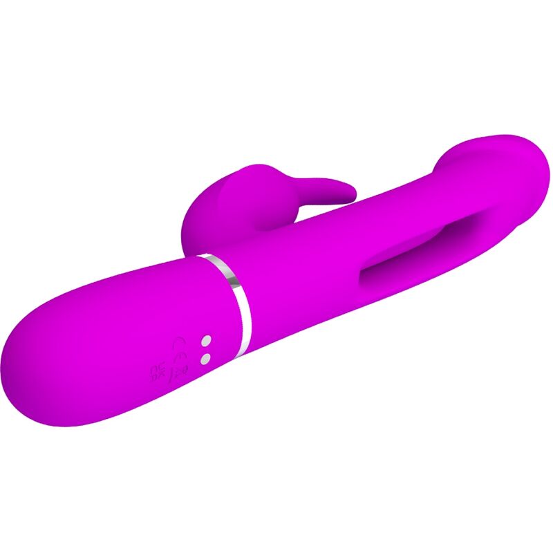 PRETTY LOVE - VIBRATORE DEJON RABBIT 3 IN 1 MULTIFUNZIONE FUCSIA – Vibratori di coniglio – foto 4